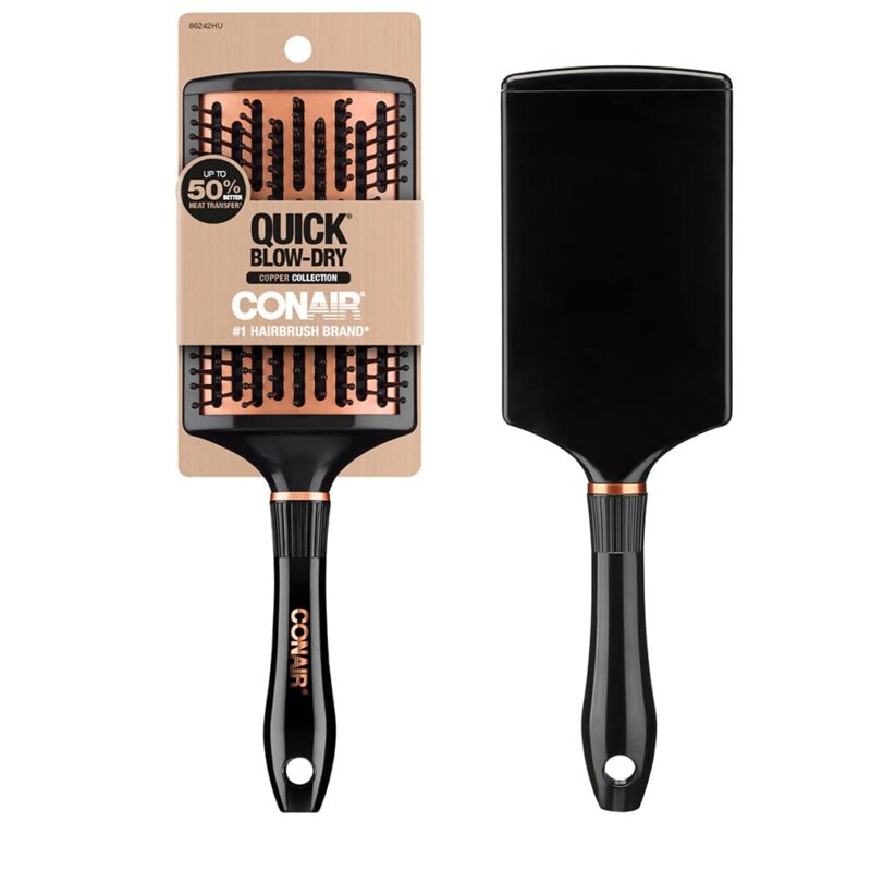 Conair Quick Blow Dry Copper Collection Paddle Brush Dryer