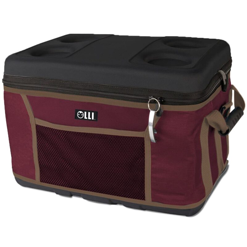 Olli 45-Can Collapsible Cooler, Burgundy, Large